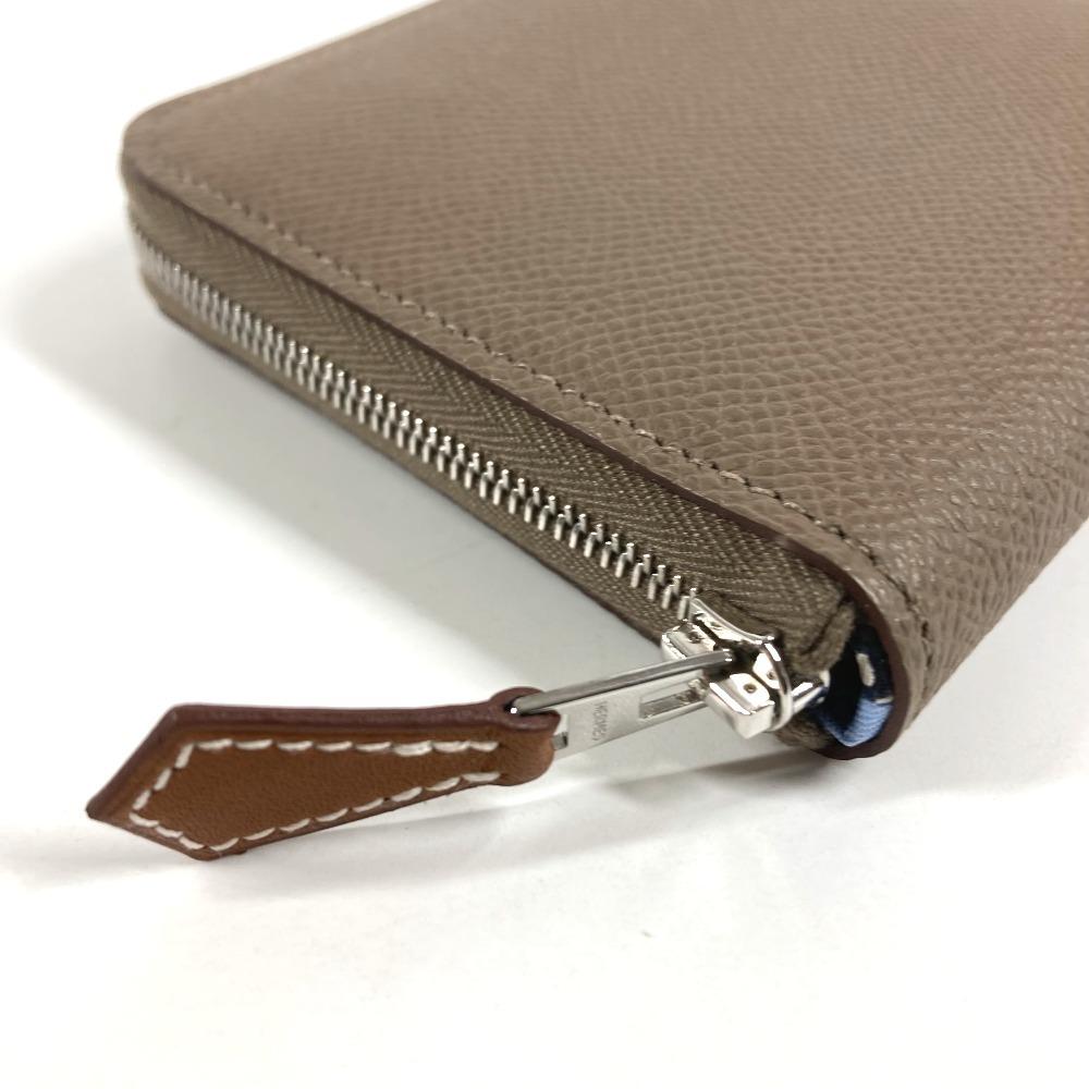 HERMES Azap CompactSilk-In Wallet Coin Compartment Zip Around coin purse Unused