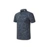 Golf Series All Over Print Casual Short Sleeve Polo Shirt Men Polo Shirts Deep-Black A11M315107F-BK