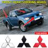 3D ABS Наклейка-эмблема на решетку радиатора и багажник для Ralliart Lancer ASX Colt Pajero Outlander Eclipse Delica EVO Grandis