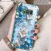 Металлический золотисто-синий тычинка Для Samsung S22 S8 S9 10 20 Ultra S21 Pro S22 Plus S23 FE S24 Ultra S25 Edge S25Ultra Стеклянный чехол для телефона