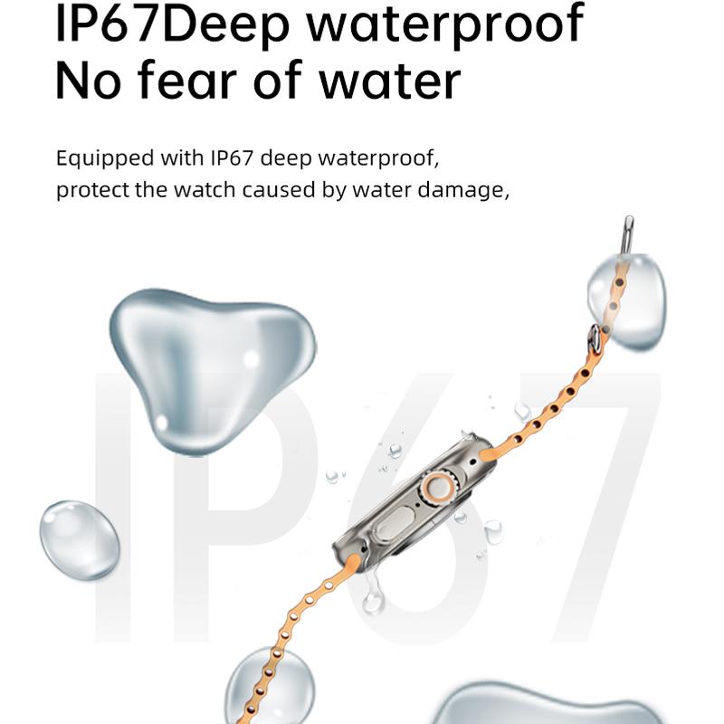 Smart Watch Ultra 8 Men Women Wireless Charging Sport Smartwatch Bluetooth Calls Heart Rate Waterproof For IOS Android Phone