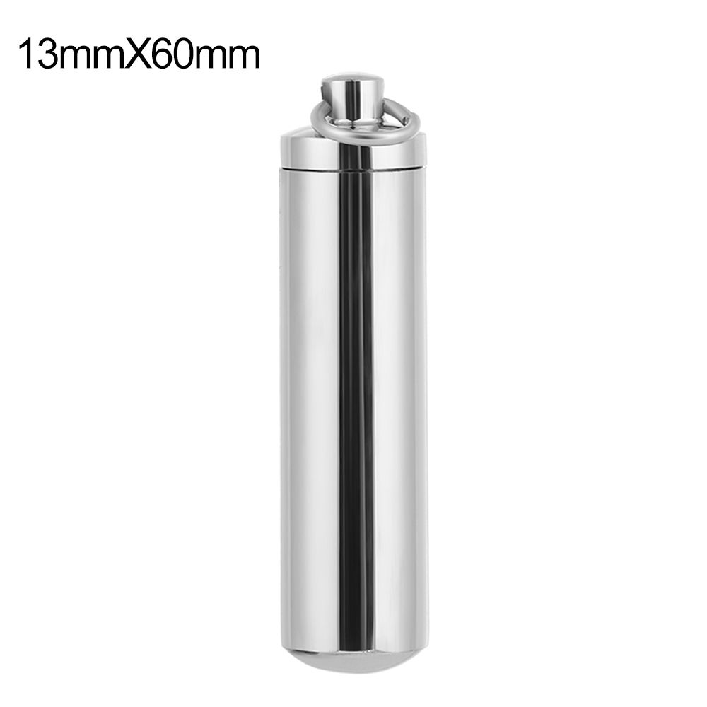 Lucky Charm Корпус для таблеток из нержавеющей стали Цилиндрическая трубка Флакон для духов Подвеска Бутылка желаний Урна для пепла