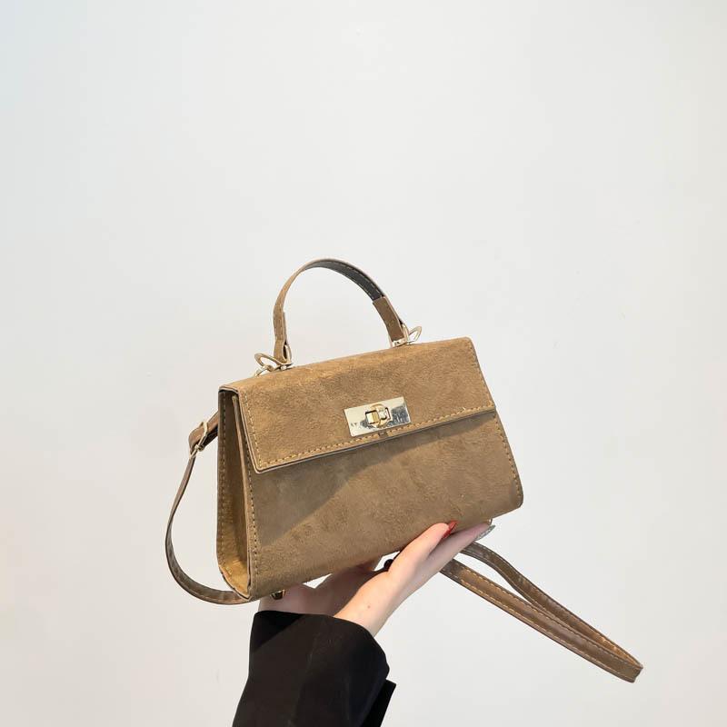 Fashion Messenger Bag, Simple Commuter Bag, Trendy Solid Color Shoulder Bag, Retro Small Square Bag.