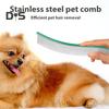 Расческа для вычесывания шерсти домашних животных, изогнутая расческа из нержавеющей стали для ухода за собаками, щетка для удаления шерсти домашних животных для длинношерстных собак и кошек