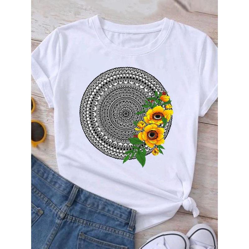 Летняя женская печатная рубашка Reading Time белого цвета больших размеров, женская футболка с короткими рукавами из чистого хлопка, женская