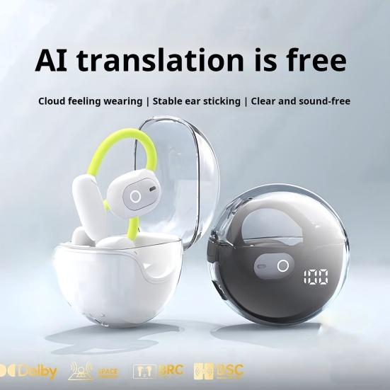 Наушники-переводчики с ультрачистым звуком Эргономичный дизайн Стабильное соединение Совместимость с Bluetooth Беспроводные наушники-вкладыши для перевода