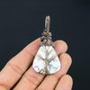 Howlite Gemstone Handmade Pure Copper Wire Wrapped Pendant Jewelry For Thanksgiving