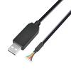 Кабель FTDI TTL-232RG-VSW5V-WE, Конвертер TTL в USB, Открытый конец провода, 5 В, 1,8 м