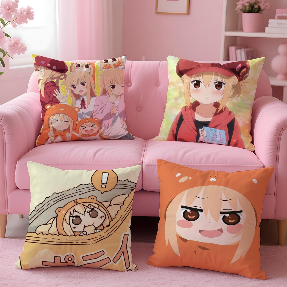 Funny Cute Anime Himouto UmaruchanH Cushion Cover Pillow Case Soft Skin Friendly Fabric Concealed Zipper