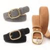 New Fashion Retro Women's Belt, Korean-style Trendy Antique Copper Pin Buckle Belt, Versatile Women's Jeans Belt