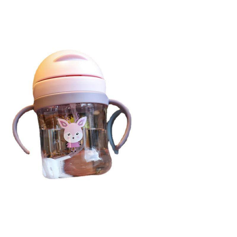 Детская небьющаяся кружка для воды с трубочкой и ручкой — конструкция, защищающая от протекания и удушья, для обучения в детском саду