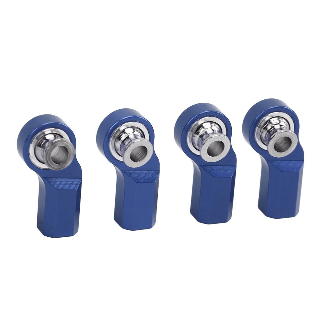 4 шт., изогнутая рулевая тяга для радиоуправляемой машины, M3, алюминиевый сплав, сталь, головка рулевой тяги для осевой машины SCX10 110