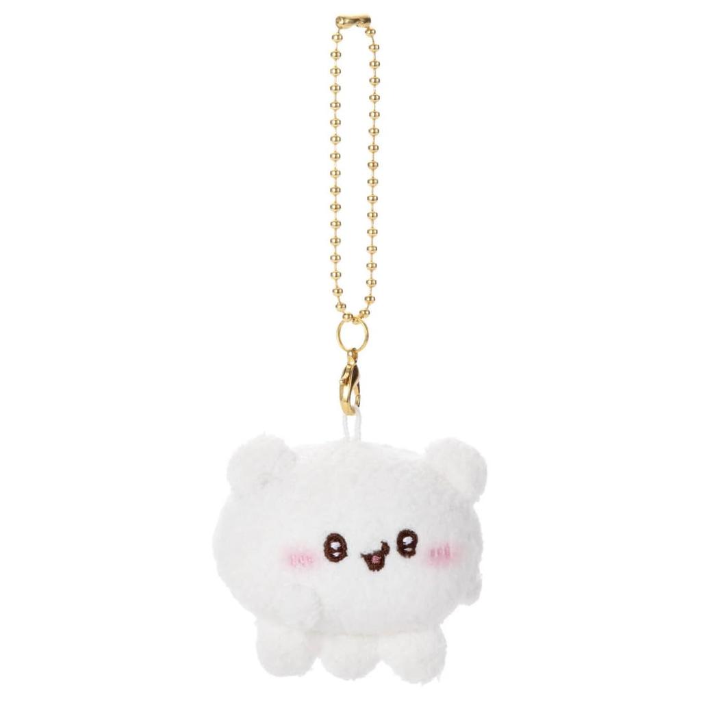 Lovey's Nakayoshi Ball Chain Mascot Sumoppi and Pyonchi Plush Toy Width Approx. 12cm