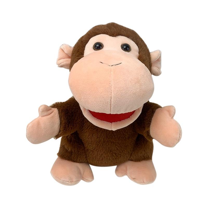 Куклы-марионетки на руку «Джунгли», Лев, Тигр, Олень, Обезьяна, Плюшевые игрушки для детей