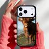 Милый хайлендский бычок мягкий чехол для телефона для iPhone 17 16 15 14 13 Pro Max Задняя крышка для 12 11 Pro Coque