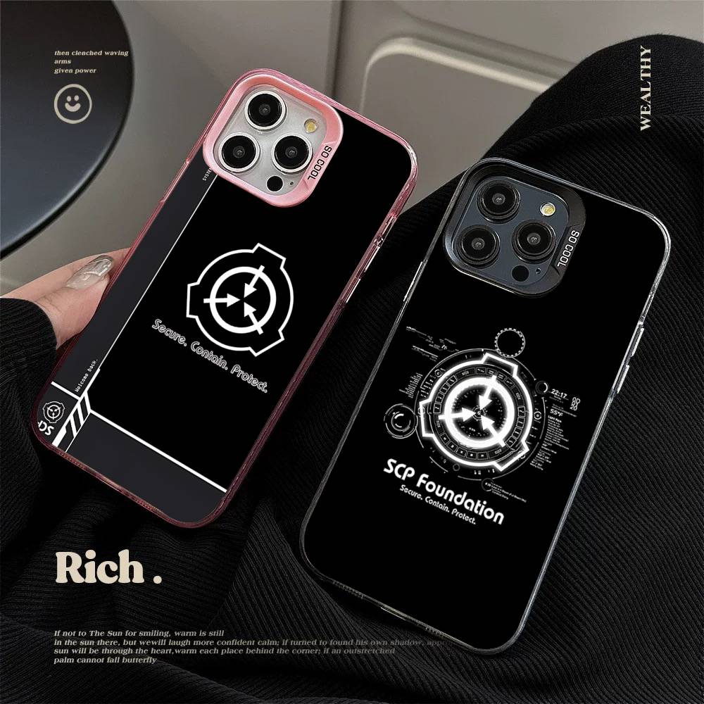 Крутой логотип S-scp для iPhone 17 16 15 14 13 12 11 Pro Max Plus Матовый цветной задний чехол для телефона