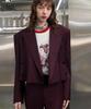 Untage Wool Crop Jacket [Burgundy (Unisex)]_Uth-Fb02