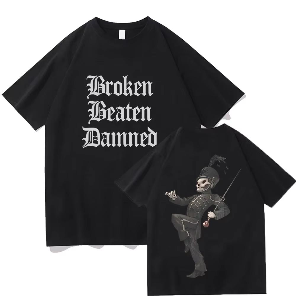 Broken Beaten Damned Tee My Chemical Romance Rock T Shirt Men Women Punk Intage Printed T Shirt Cotton Comfort Clothes