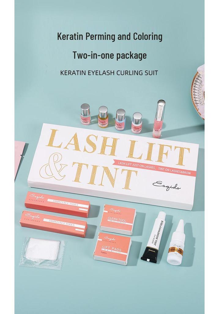 Keratin Eyelash Perm Solution Set for Thick, Curled, Barbie Doll Lashes