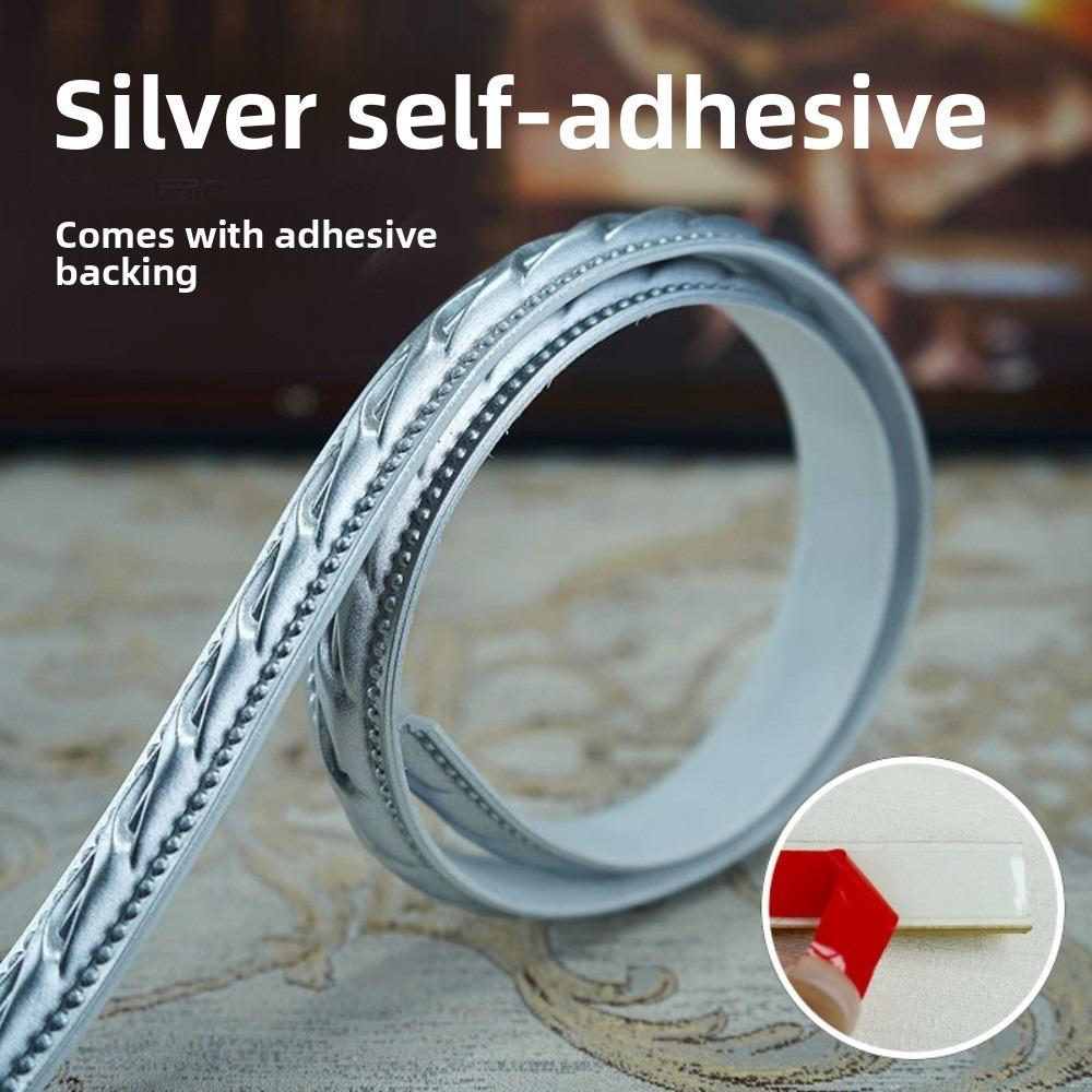 1мx12мм Декоративная линия для стен Самоклеящаяся Имитация тиснения Потолочный плинтус Водонепроницаемая 3D Декоративная отделка для дома