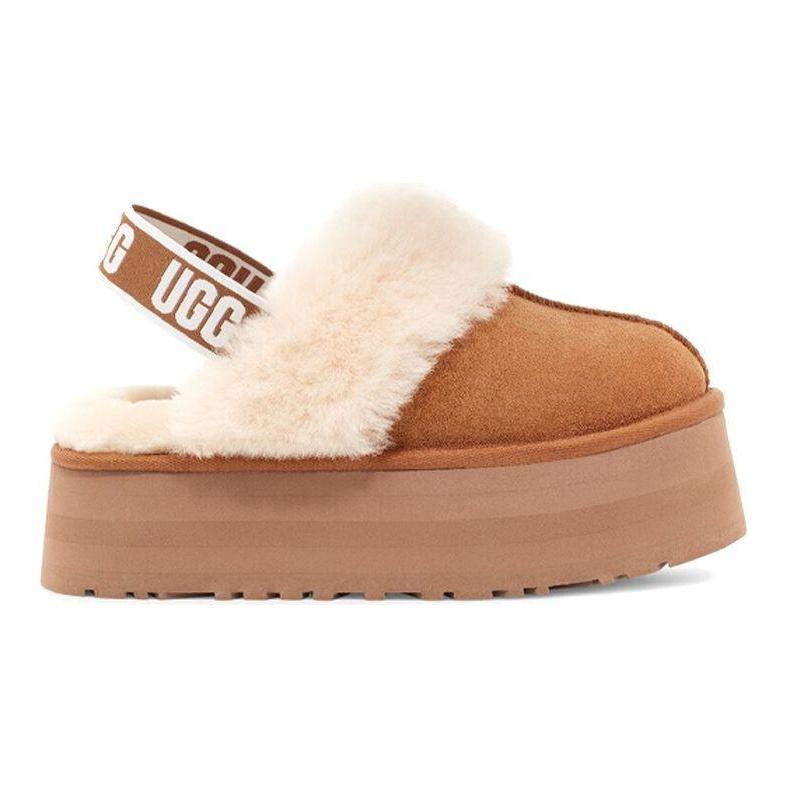UGG Funkette Slipper Chestnut женские кроссовки коричневые 1113474-CHE