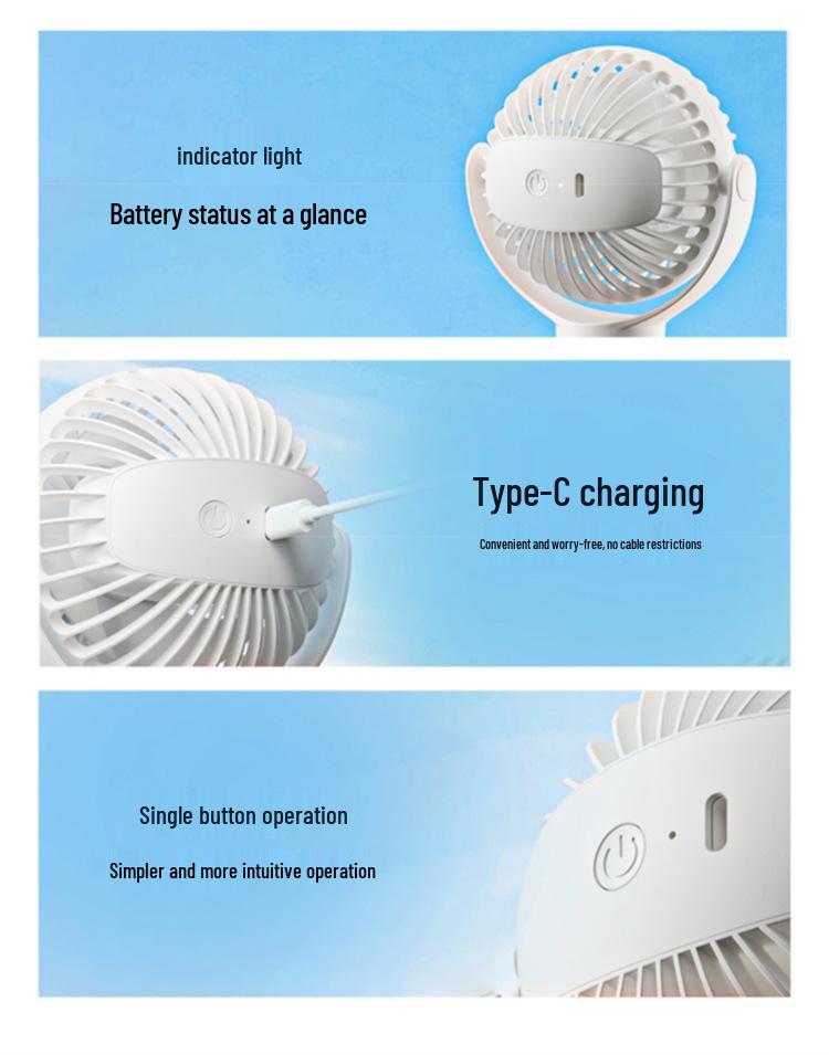 Rechargeable Octopus Baby Stroller Fan - Portable, Silent, and Versatile Companion for Dorms and Desktops