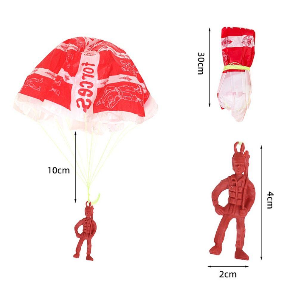 10pcs Figure Soldier Children's Educational Outdoor Toy Parachute Soldier Sports Play  Educational