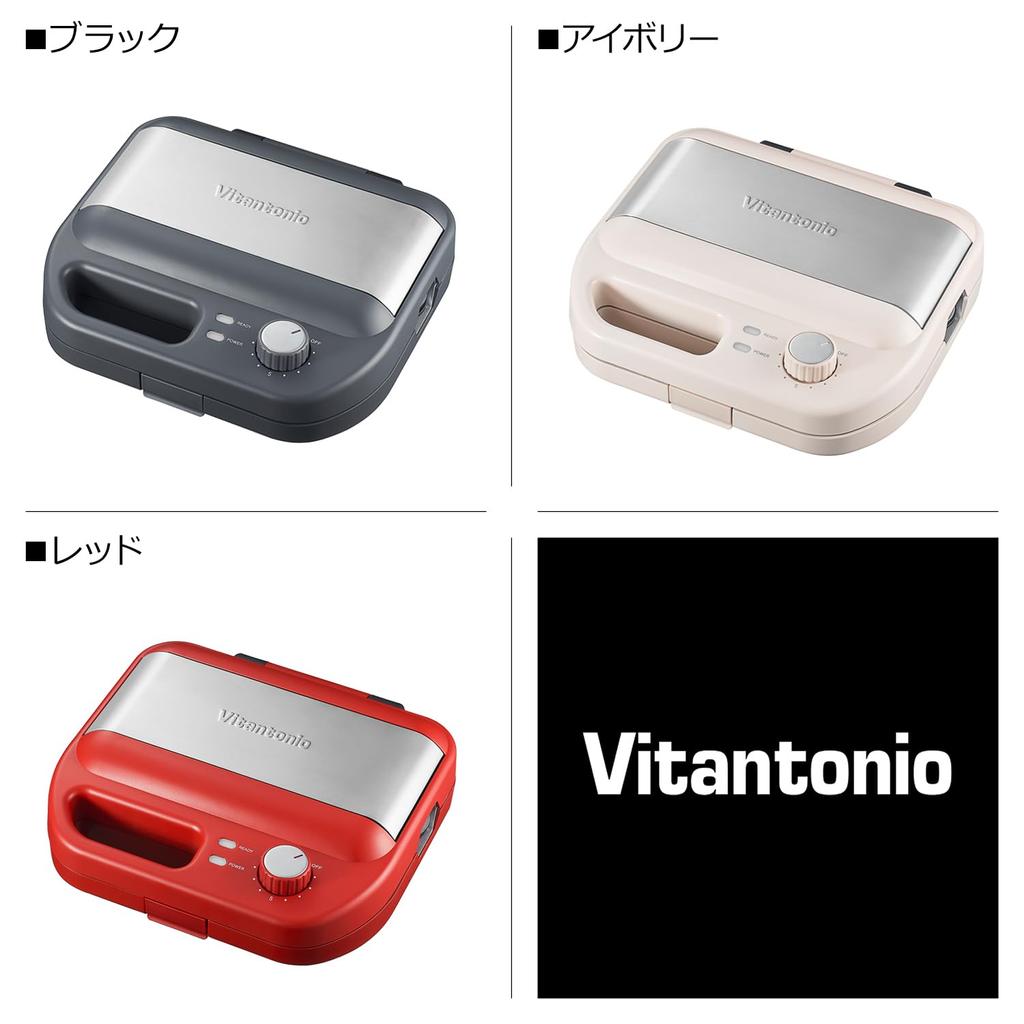 Вафельница с песком для выпечки вафель теперь поставляется с 2 типами вафельницы с песком для выпечки сэндвичей [официальный Vitantonio] и (ВВХ-600-К) [Новый