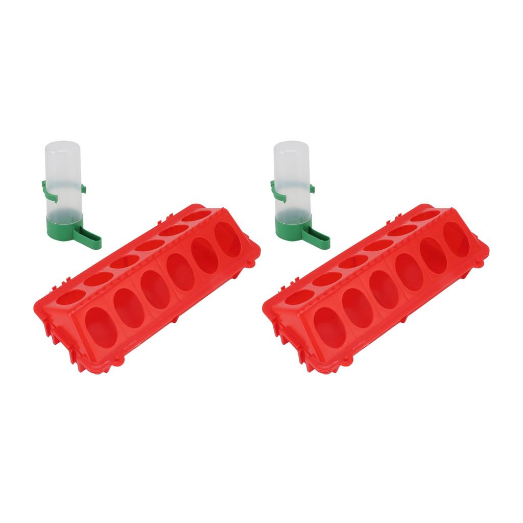 2 комплекта откидной верхней кормушки для цыплят из полипропилена, автоматическая кормушка для цыплят с защитой от брызг