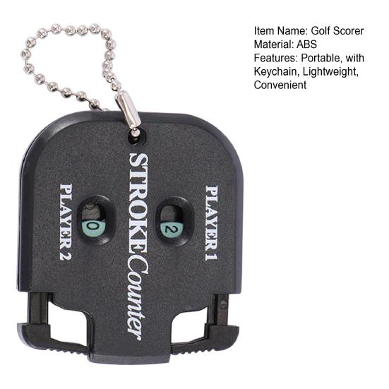 Golf Scorer Mini Handy Golf Shot Count Stroke Putt Score Counter Two Digits