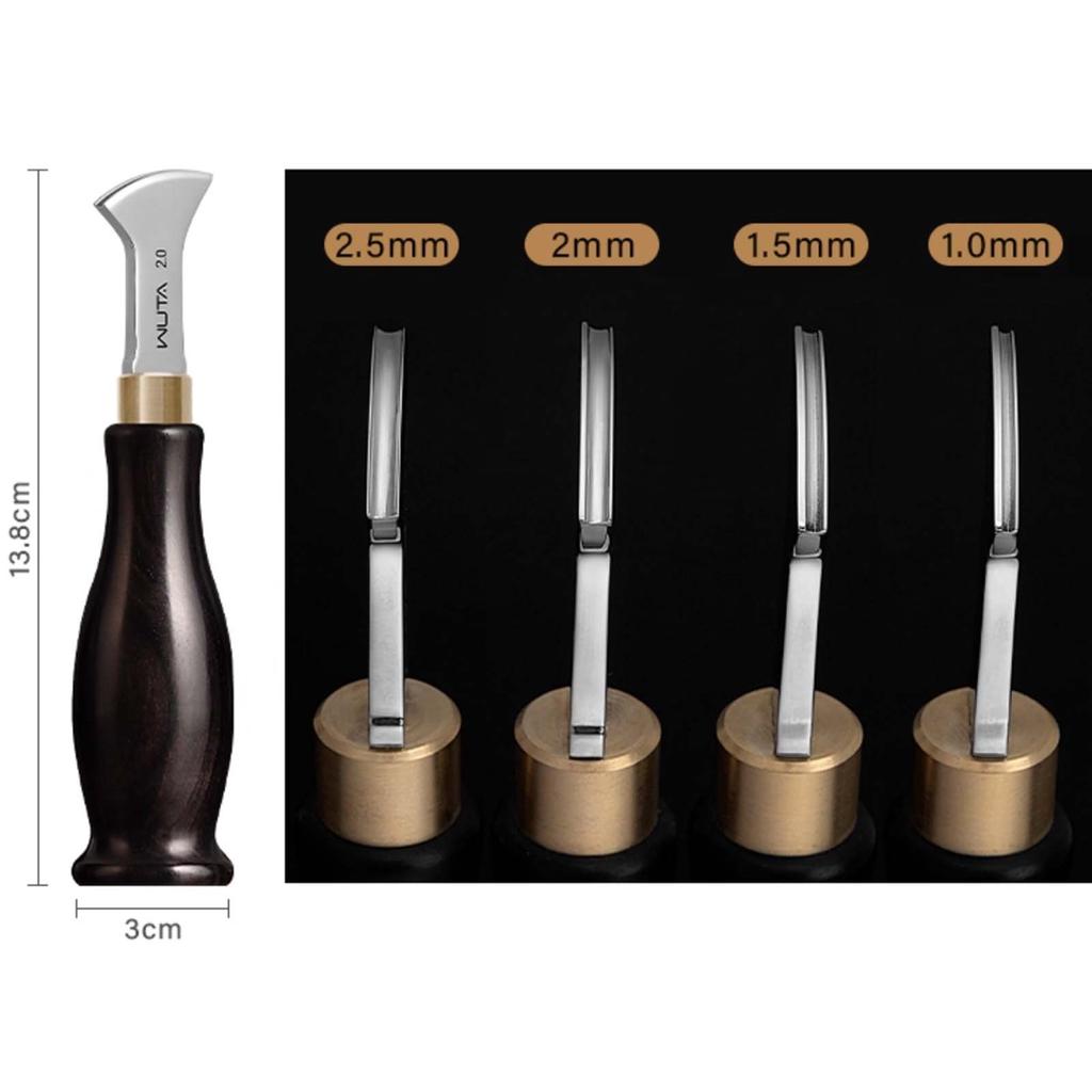 Профессиональный инструмент для создания фаски на краю кожи и обрезки нити, нагреваемая головка из нержавеющей стали 304 для кожевенного дела и декоративной строчки