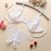 Fun Open File Free Two-piece Set Three-point Lace Underwear Underwear Women's Sexy Passion Thong