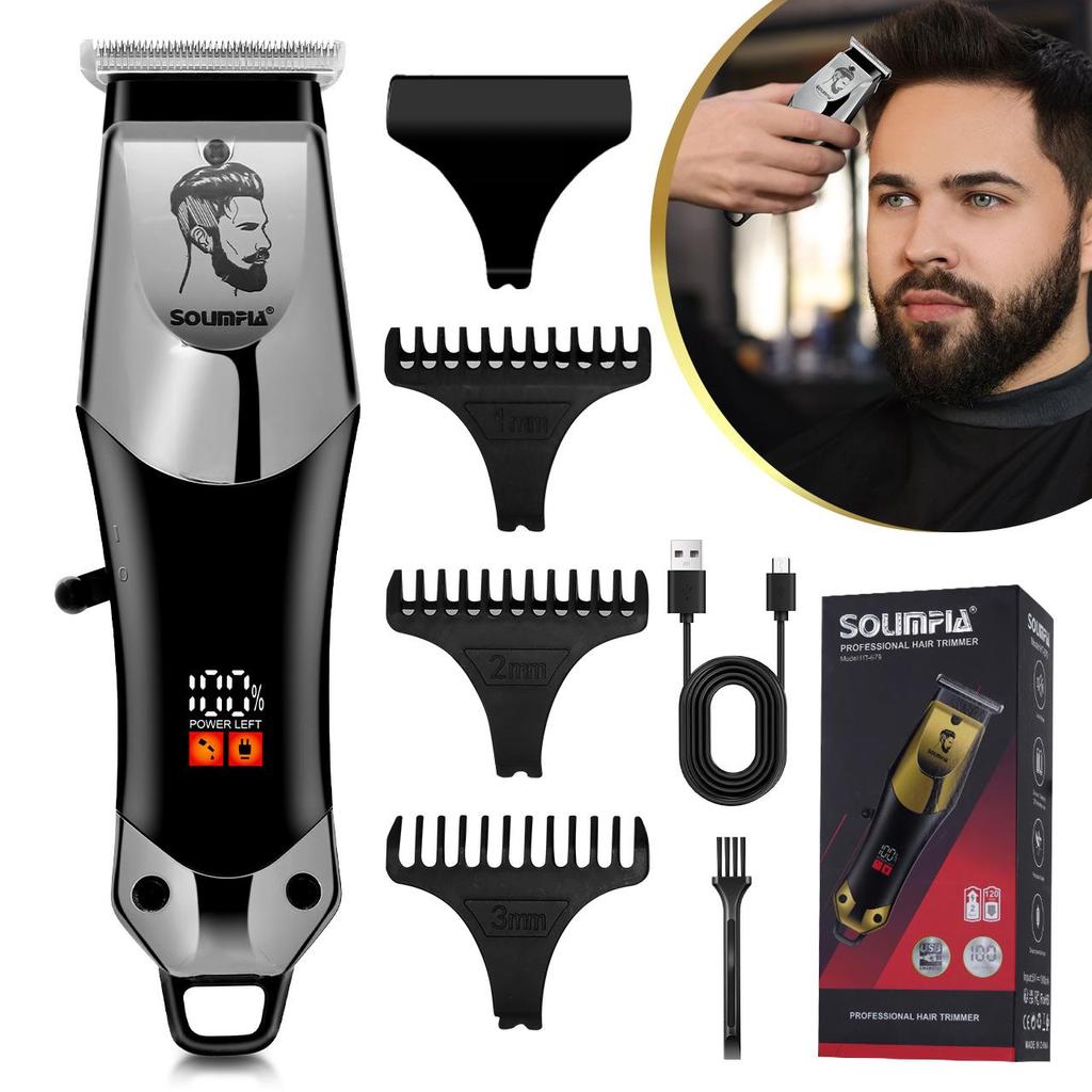 Professional Hair Clippers for Men 0mm Cordless Clippers for Hair Cutting Mens Hair Clippers and Trimmer Kit for Barber