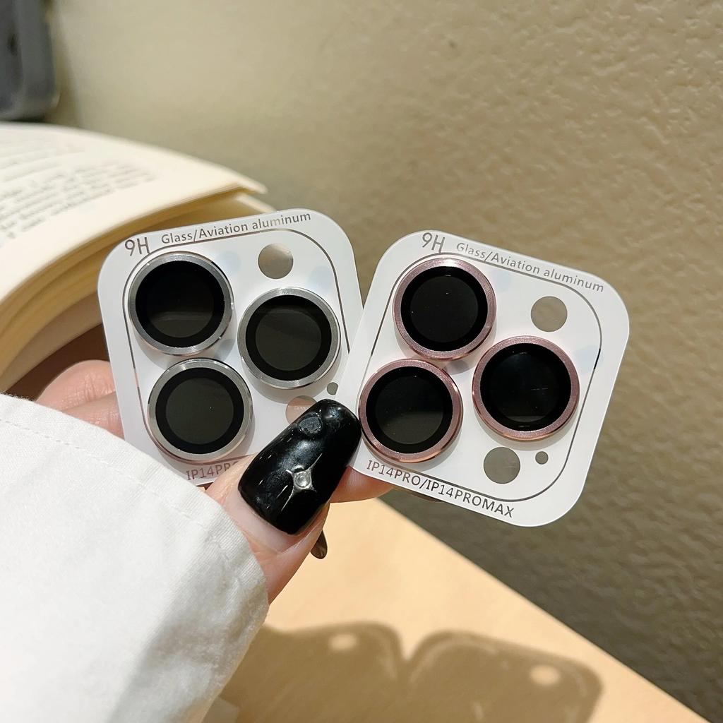 Полная защита объектива камеры для iPhone 14 Plus 11 15 Pro Max 12 Mini, закаленное стекло, металлическая защитная пленка для объектива, задняя крышка