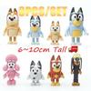 8PCS Wolves Action Figures Family and Friend Rusty and Muffin Official Collectable Toy