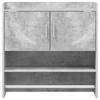 Wall Shelf Wall Mount Concrete Grey 80 x 36 x 80 cm Wood Based Material