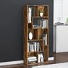 VidaXL Bookcase Smoked Oak 67x24x161 Cm Engineered Wood 815501