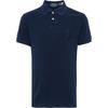 Polo Solid Logo Embroidered Slim Fit Polo Shirt Men Tops Navy-Blue 710938137-006