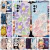 For OPPO A16 Case A16S A54S Soft Silicone Phone Case For Oppo A16 CPH2269 Clear Flower Funda Back Cover on OPPOA16s A 54s Bumper