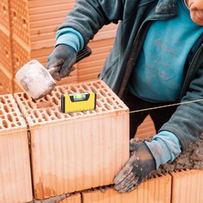 Магнитный уровень Инструмент для декорации Пузырьковые спиртовые уровни RV Карманные нивелиры Инструмент для плотников Каменщиков Декораторов