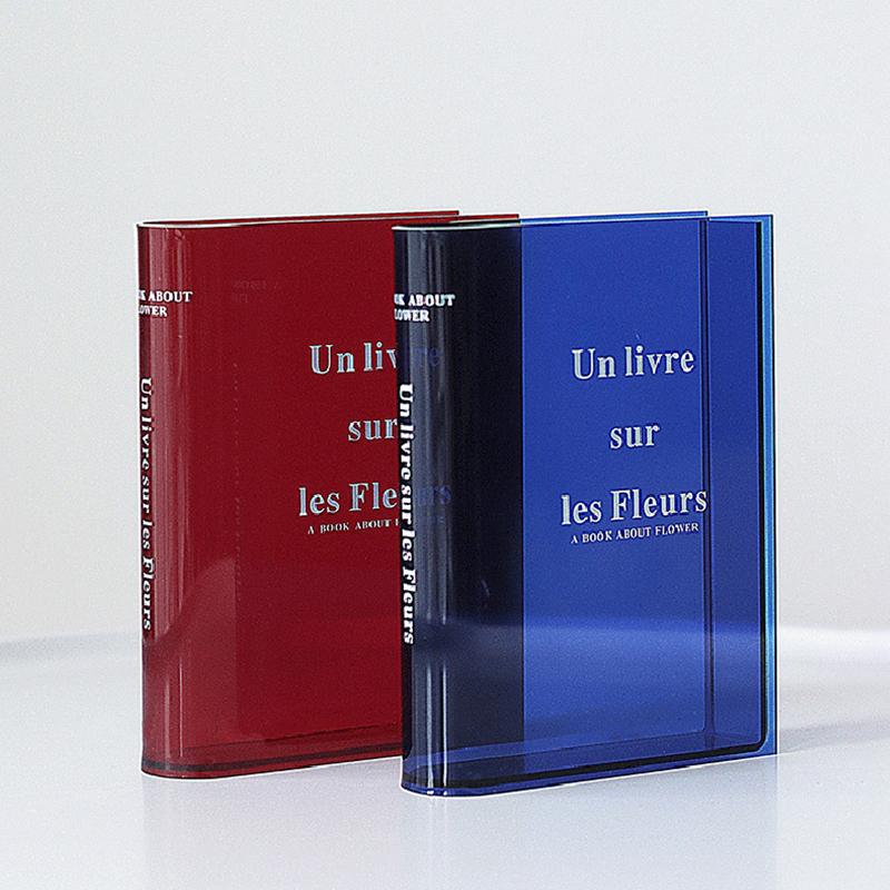 Акриловое креативное украшение для дома в скандинавском стиле, книга, ваза для цветов, гидропоника, настольный орнамент, INS подарок