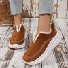 Women's Fashion Flat Cloth Boots Winter New Round Head Deep Mouth Soft Sole Anti-slip Wear-resistant Casual Sports Shoes
