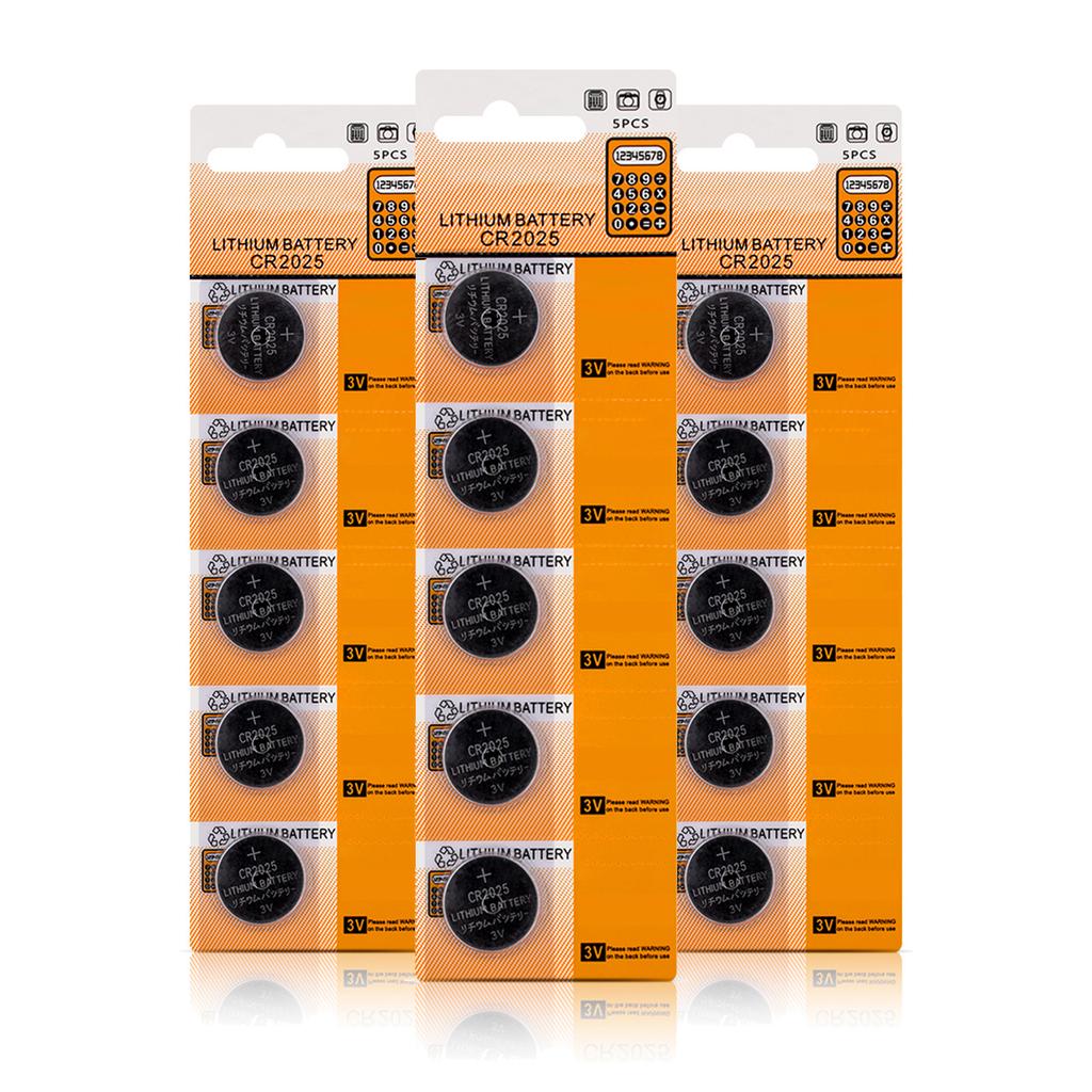 Комплект батареек CR2025 из 5/10 3 В батареек CR2025 Надежная работа для небольших электронных устройств и бытовых приборов