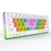 61 клавиша, семицветная механическая мембранная проводная клавиатура RGB, игровая офисная клавиатура для ноутбука