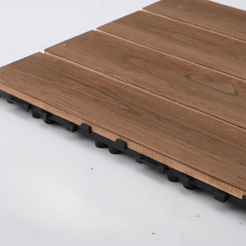 Decoration Of Household Splicing Solid Wood Flooring, Terrace, Courtyard, Outdoor Ground, Balcony Renovation, Solid Wood Floorin