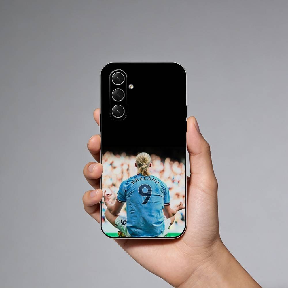 Чехол для телефона Football E-Erling H-Haaland для Samsung Galaxy A73, A72, A71, A70, A52, A51 Другие Мягкий Черный Чехол