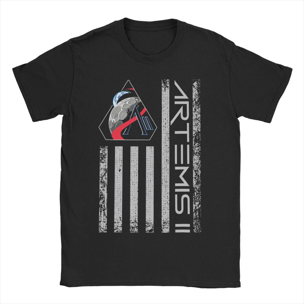 Unisex WoUnisex TShirt Artemis II Launch to The Moon Awesome Pure Cotton Tee Shirt Short Sleeve T Shirt Round Collar Clothes Gift