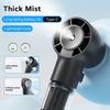 Mini Humidifier Fan Portable Handheld Spray Fan USB Rechargeable Fan with Humidifier Small Hanging Neck Fan Water Mist Hand Fan