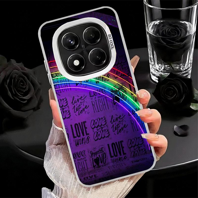 LGBT Rainbow Love Is Love Shockproof Phone Case for Xiaomi Redmi Note 15 14 13 12 Pro Plus 11 11S 11T 5G Cover Anti Fall Fundas