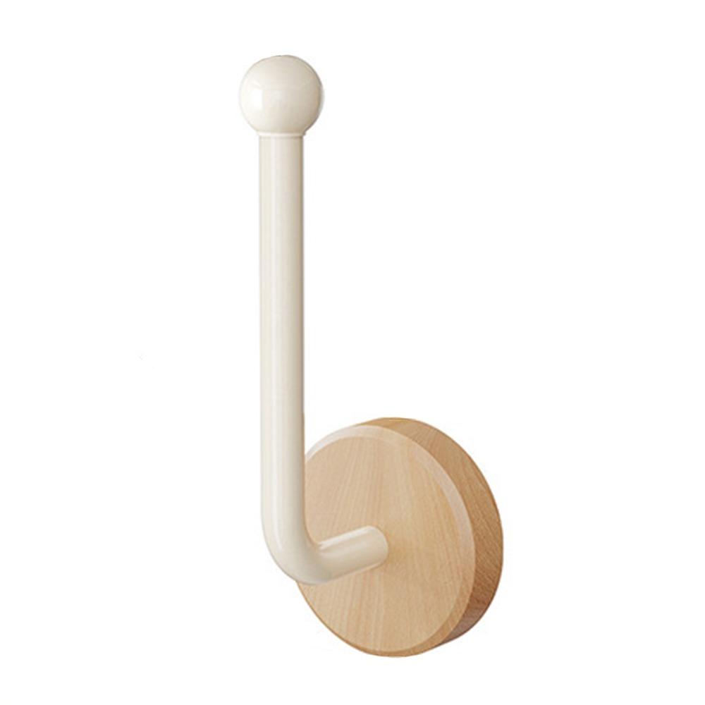 Северная Европа Деревянный Настенный Крючок Черный Белый Самоклеящийся Настенный Крючок для Хранения Без Сверления Водонепроницаемый Держатель для Полотенец Украшение